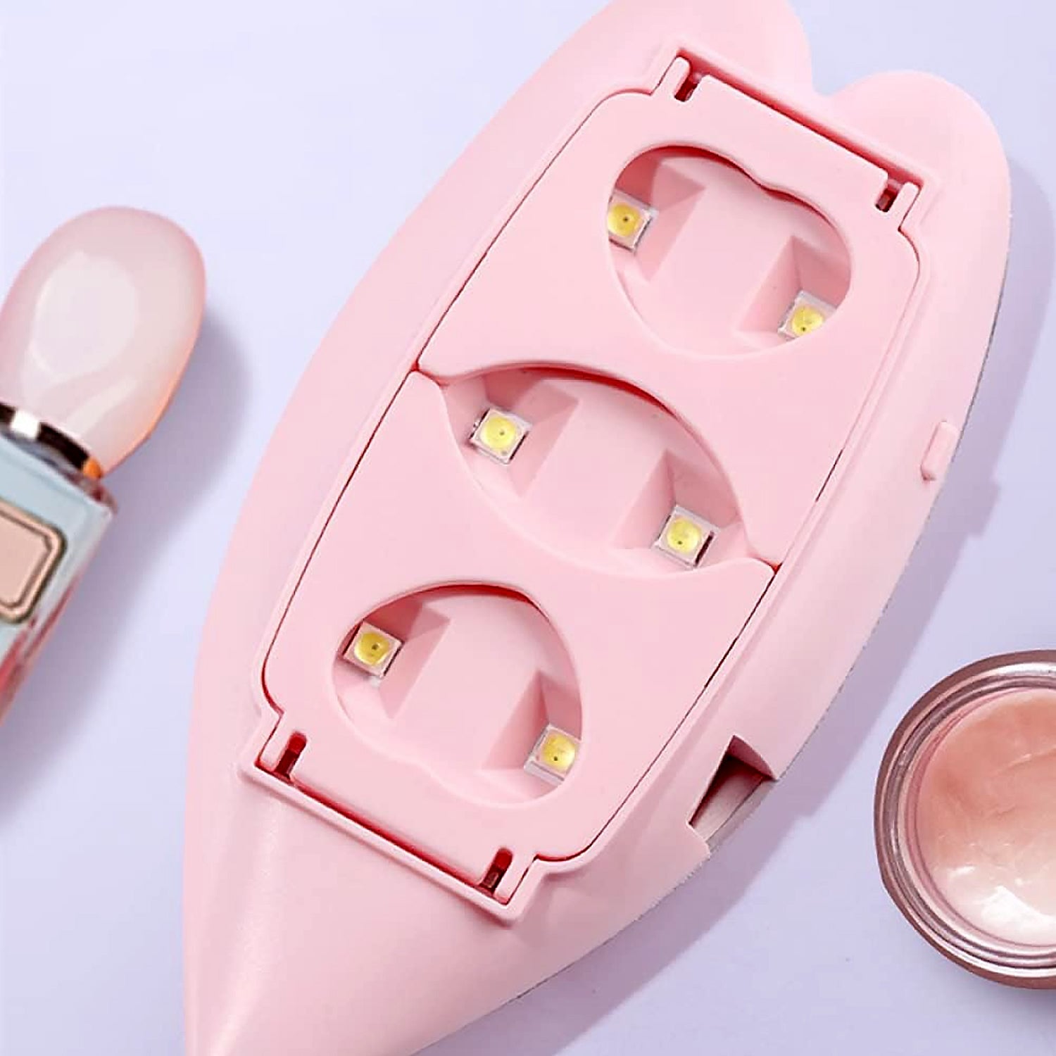 12914 Mini Nail Lamp 6w 6 Led Uv Nail Dryer With Usb Cable For Gel Nail Polish Nail Art Tools For Starters Home Diy Professionals Salon Manicure (1 Pc) Wukusy