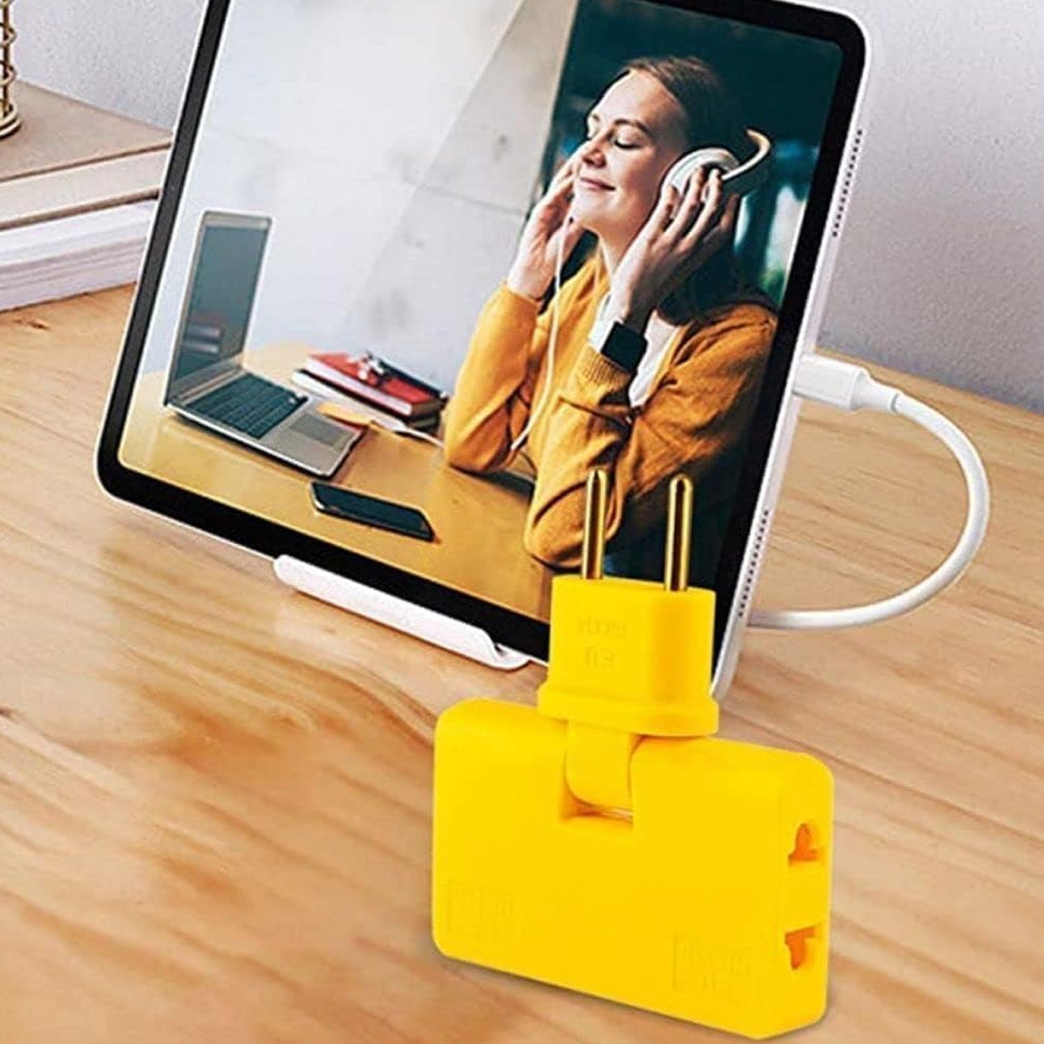 Wireless 3 In 1 Foldable Wall Plug Adapter  Socket  Converter (1 Pc) Wukusy