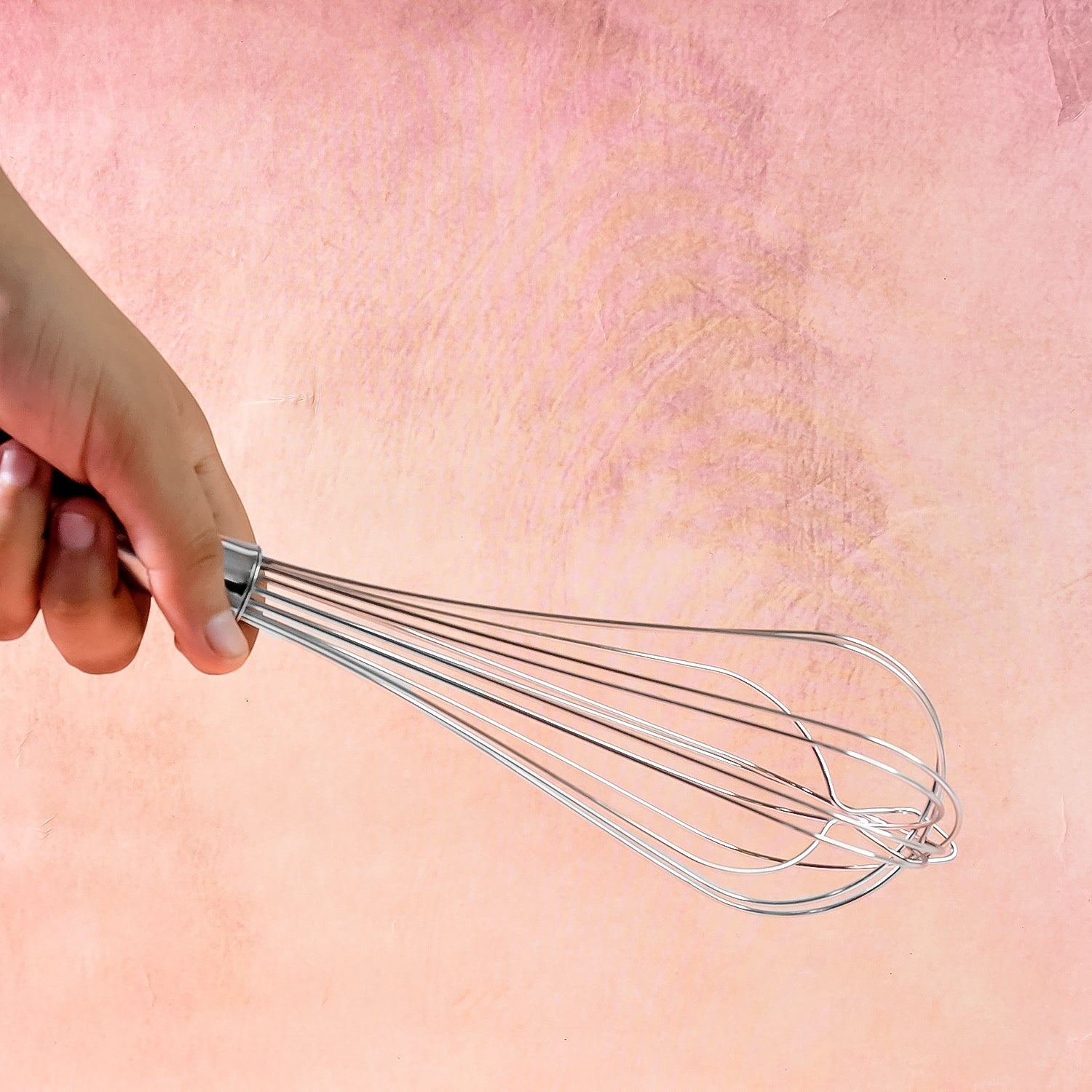 Apex Stainless Steel Medium Hand Whisk (1 Pc) Wukusy