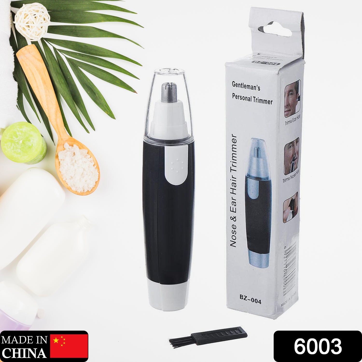 6003 Sharp New Ear And Nose Hair Trimmer Professional Heavy Duty Steel Nose Clipper Battery-operated. Wukusy