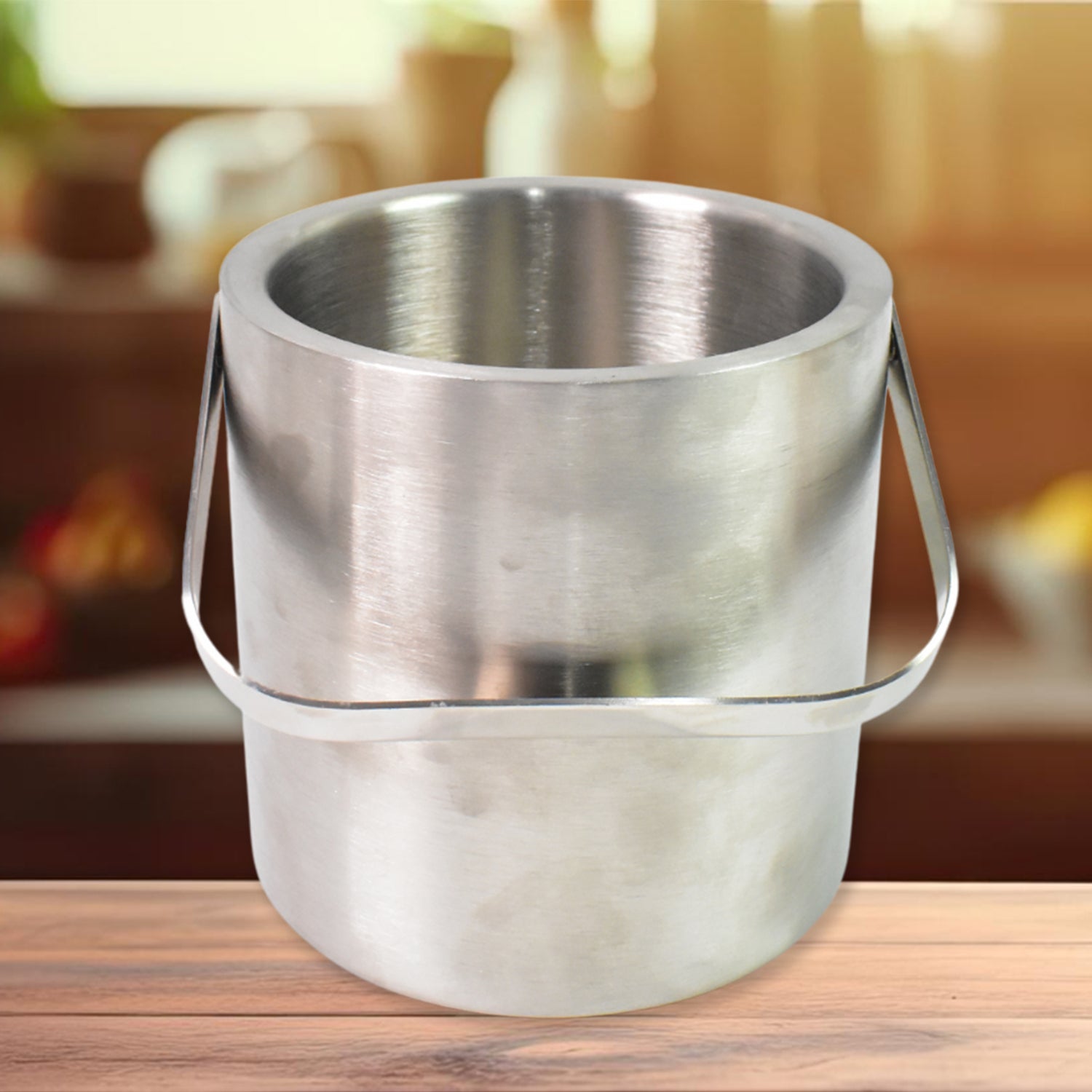 Stainless Steel Ice Buckets With Lid (1.3 Liters Approx) Wukusy