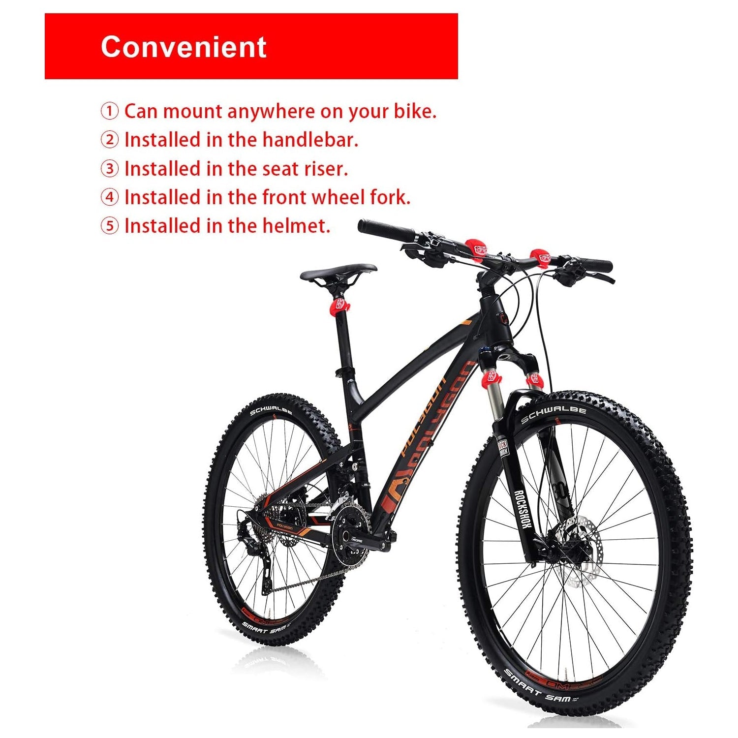 Silicone Led Bike Light Set (2 Pcs Set) Wukusy