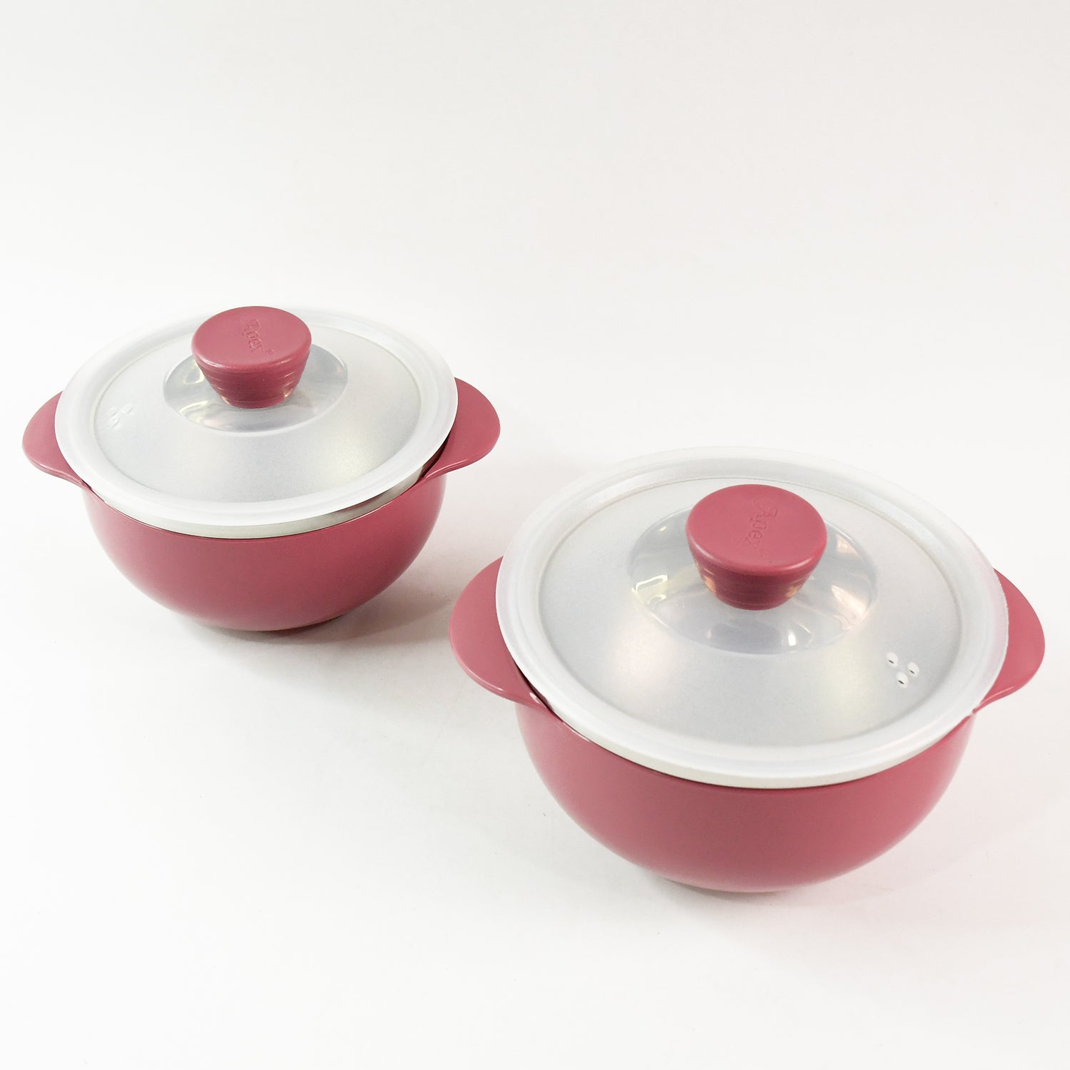 Apex Premium Plastic Serving Bowl Set With Lids (2 Pc) Wukusy