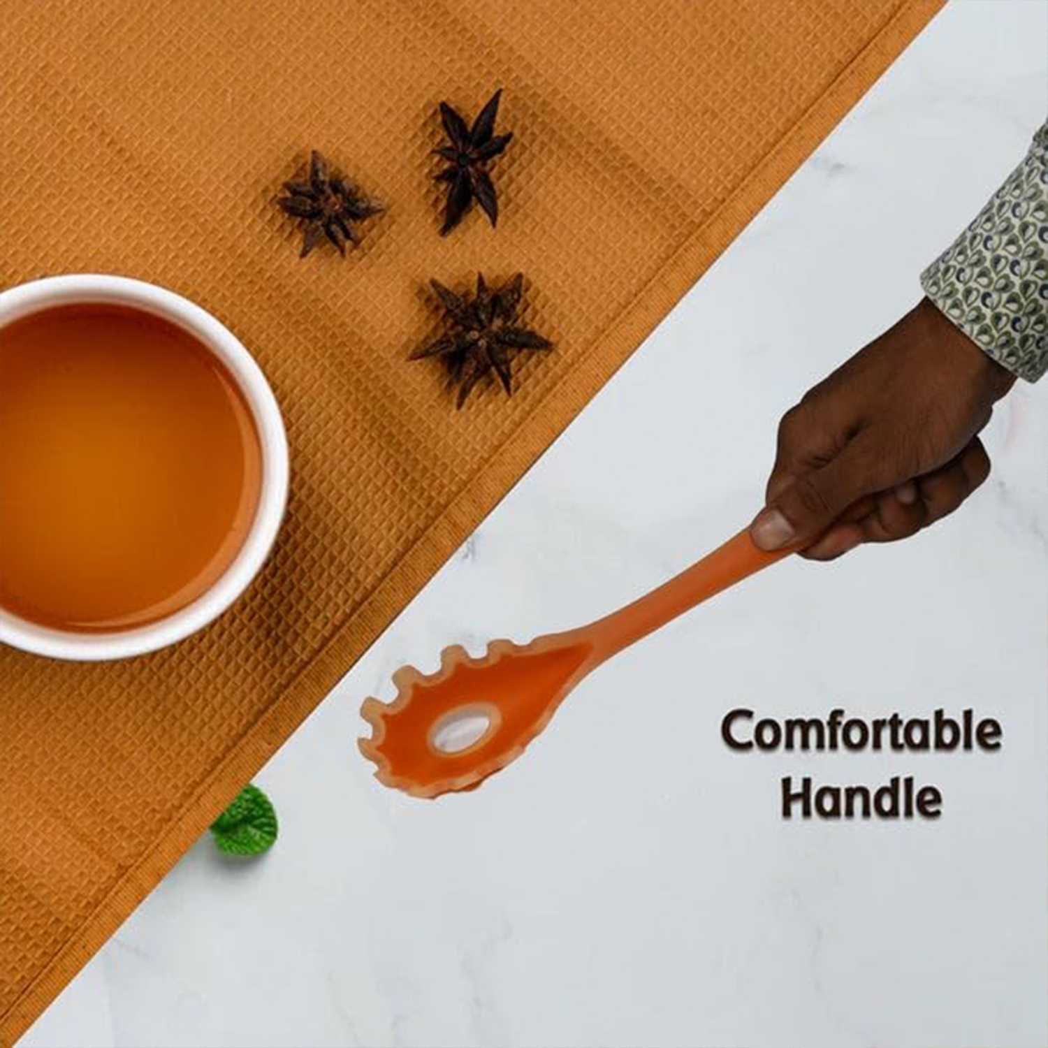 Multipurpose Silicone Spoon Silicone Basting Spoon Non-stick Kitchen Utensils Household Gadgets Heat-resistant Non Stick Spoons Kitchen Cookware Items For Cooking And Baking (6 Pcs Set) Wukusy