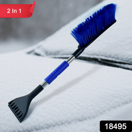 Ice Scraper Car Snow Brush 2 In 1 Comfortable Grip (1 Pc  67 Cm Long) Wukusy