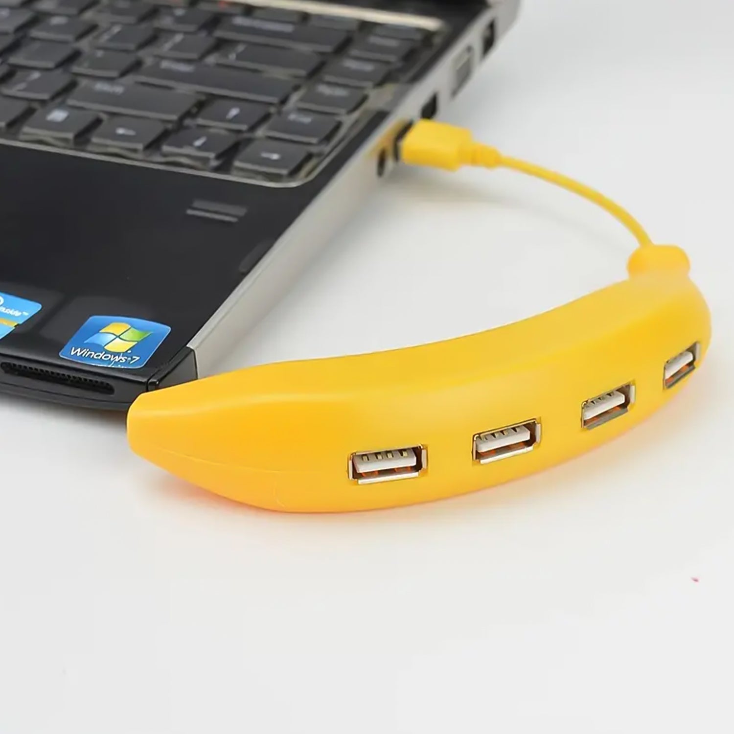 Banana Shape Usb Hub 2.0 Hub Usb Splitter 4-port Usb Hub (1 Pc) Wukusy