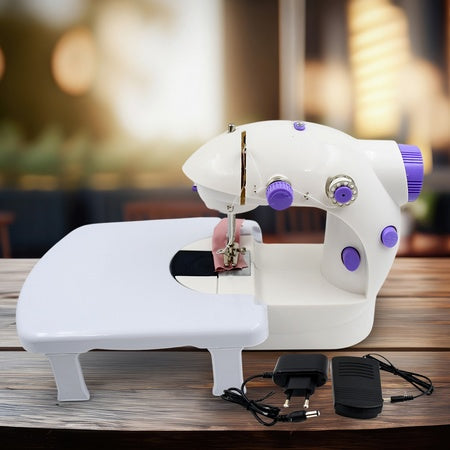 12917 Home Tailoring Sewing Machine With Extension Table Set Foot Pedal Adapter Mini Electric Silai Machine Portable Stitching Machinetailoring Machine Wukusy