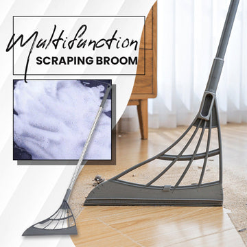 0525 Durable Eco-friendly Broom With Scraper Wukusy