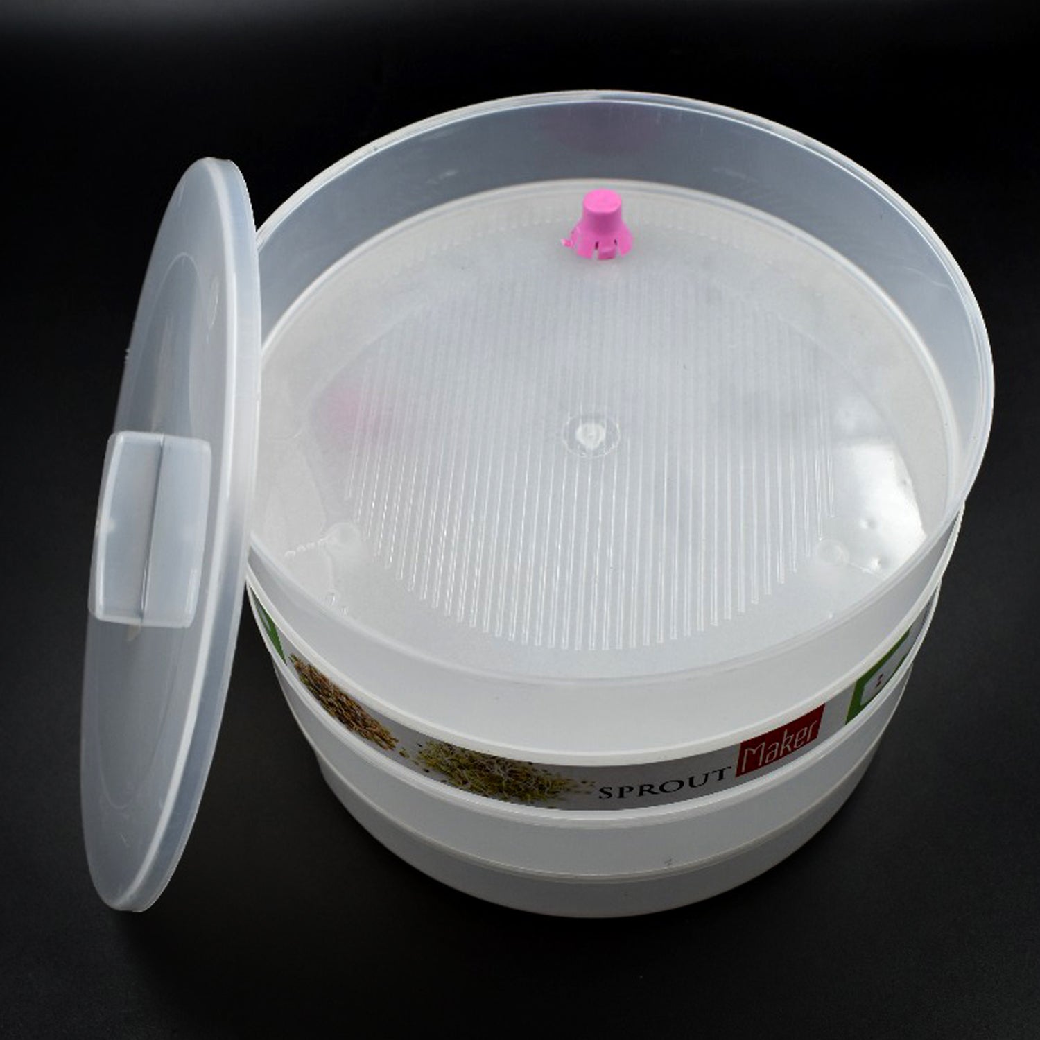 0072 Sprout Maker 4 Layer Used In All Kinds Of Household And Kitchen Purposes For Making And Blending Of Juices And Beverages Etc. Wukusy
