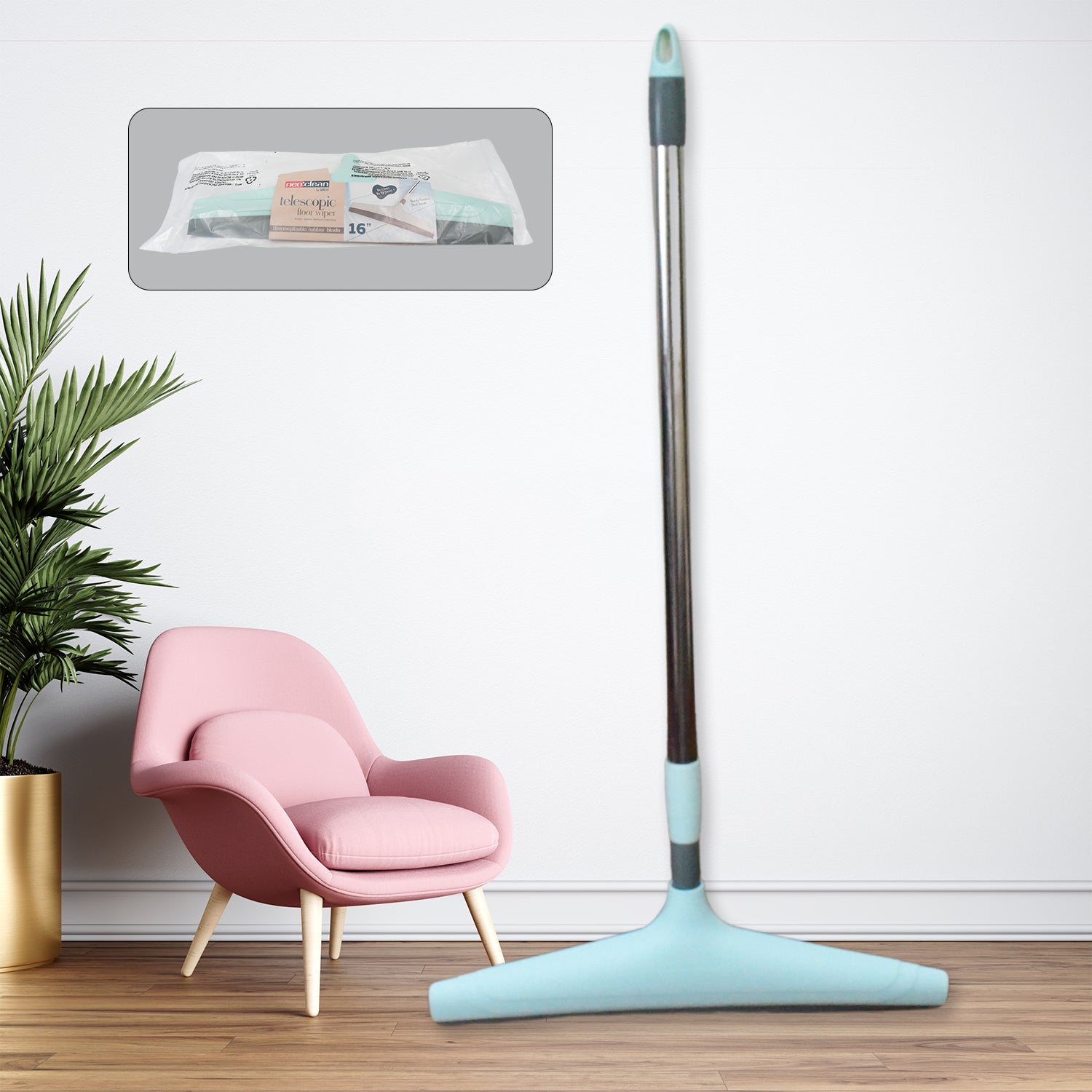 8708 Ganesh Telescopic Bathroom Wiper 12 Inch (30 Cm) Wukusy