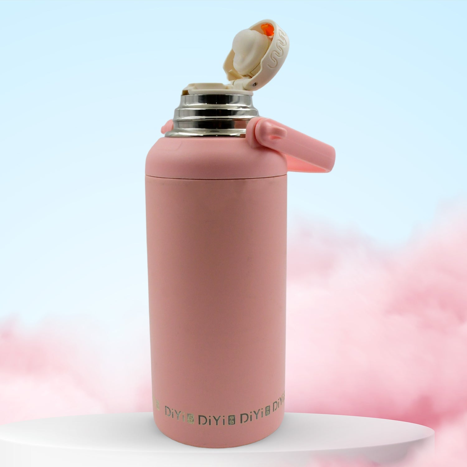 13036 Stainless Steel Tumblers 316 Stainless Steel Vacuum Insulated Cup  Bottle Portable Travel Kettle  Water Bottle With Handle Outdoor Large Capacity Sports Kettle Cups  Bottle (1300 Ml) Wukusy