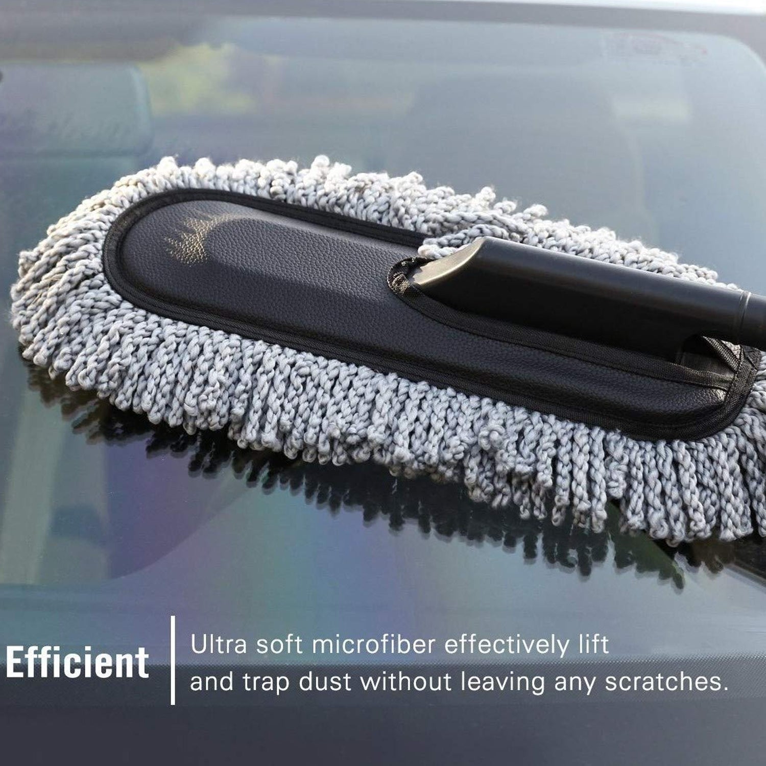 4749 Car Duster Long Retractablesoftnon-sliphandle Multipurpose Microfiber Wash Brush Vehicle Interior And Exterior Cleaning Kit With For Car Boats Or Home Wukusy