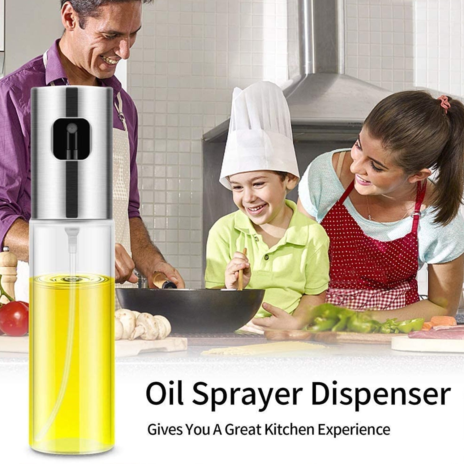 7126 Oil Sprayer Dispenser Oil Versatile Glass Spray Bottle For Cooking  Multi Use Bottle Wukusy