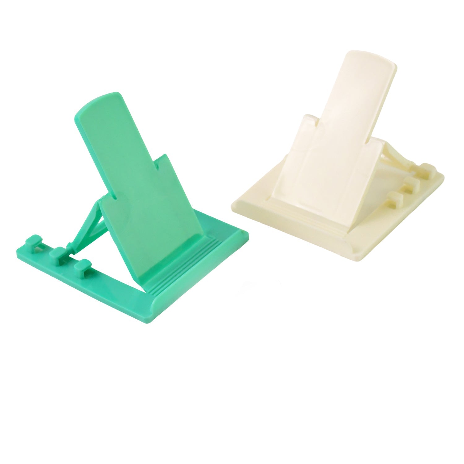 Adjustable Foldable Plastic Mobile Phone Stand Holder (2 Pc) Wukusy