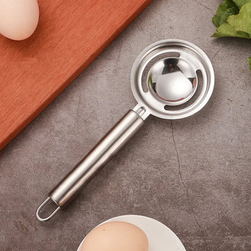 5898 Kitchen Tools Egg Yolk White Separator Stainless Steel Egg White Separator Tools Eggs Yolk Filter Gadgets Kitchen Gadgets Separating Funnel Spoon Egg Divider Tools Wukusy