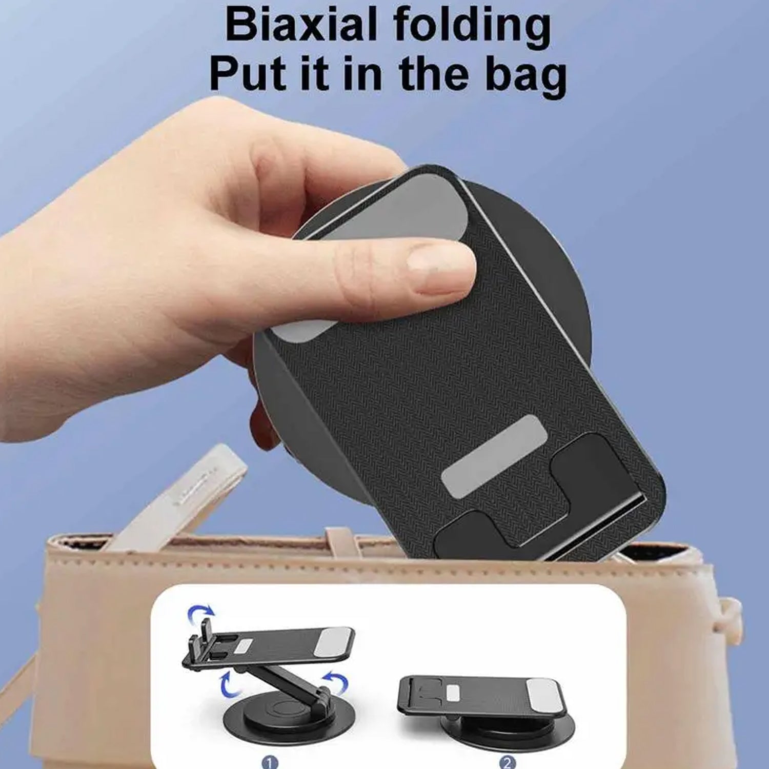 Mobile Holder Rotating Foldable Stand Height Angle Adjustable Phone Holder Stand Portable Mobile Stand For Desk With All Mobile Phones (1 Pc) Wukusy