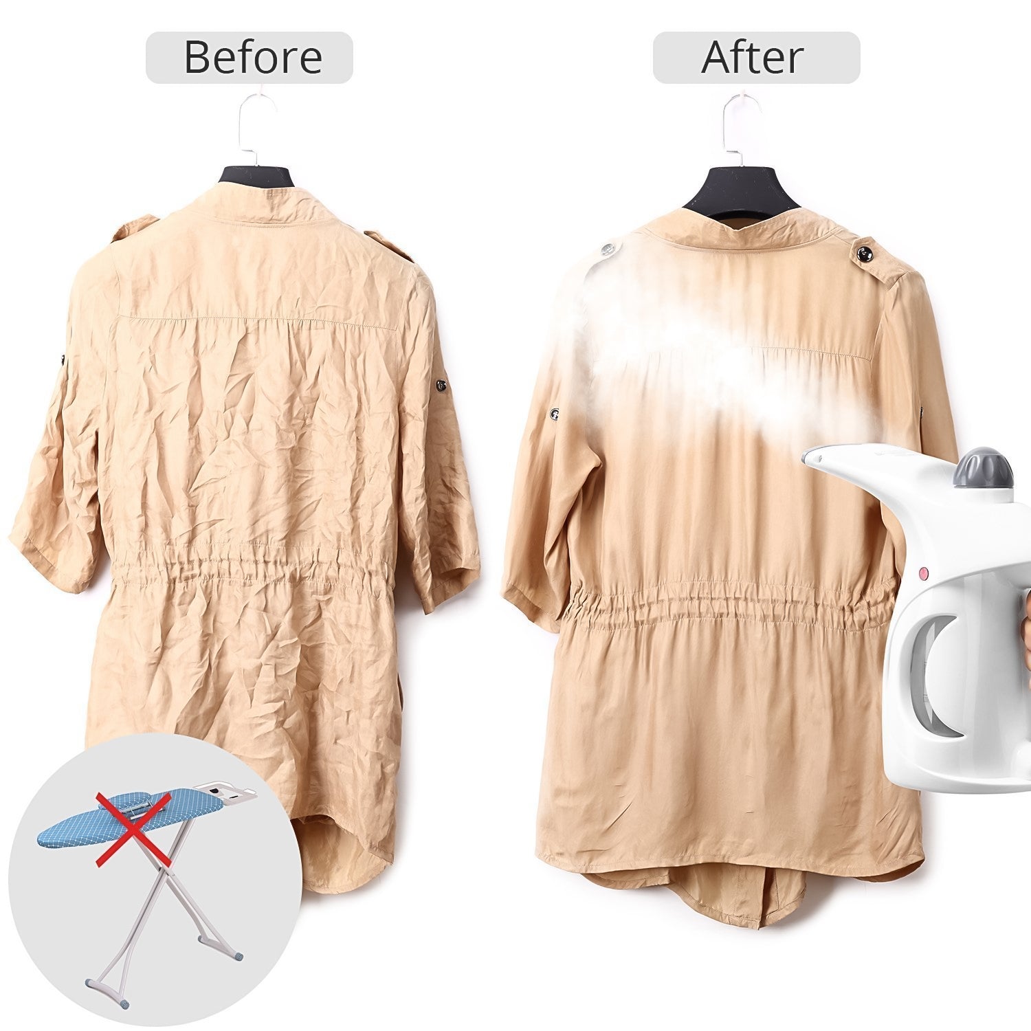 Portable Handheld Garment  Facial Steamer (1 Pc) Wukusy