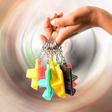 Plastic 2-in-1 Mobile Stand Keychain (9 Pc) Wukusy