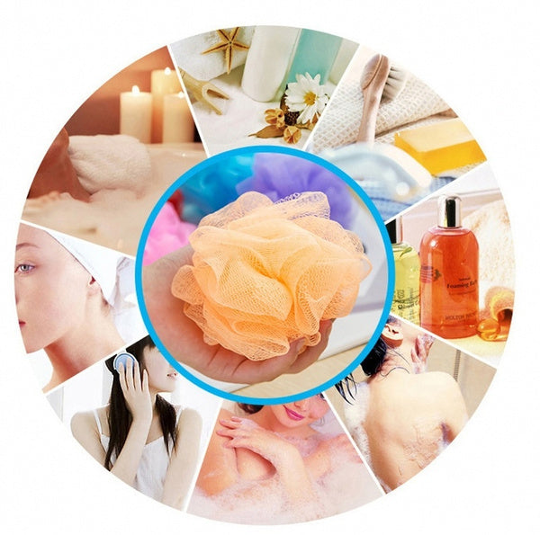 1462b Bath Sponge Round Loofah And Back Scrubber For Men And Women Wukusy