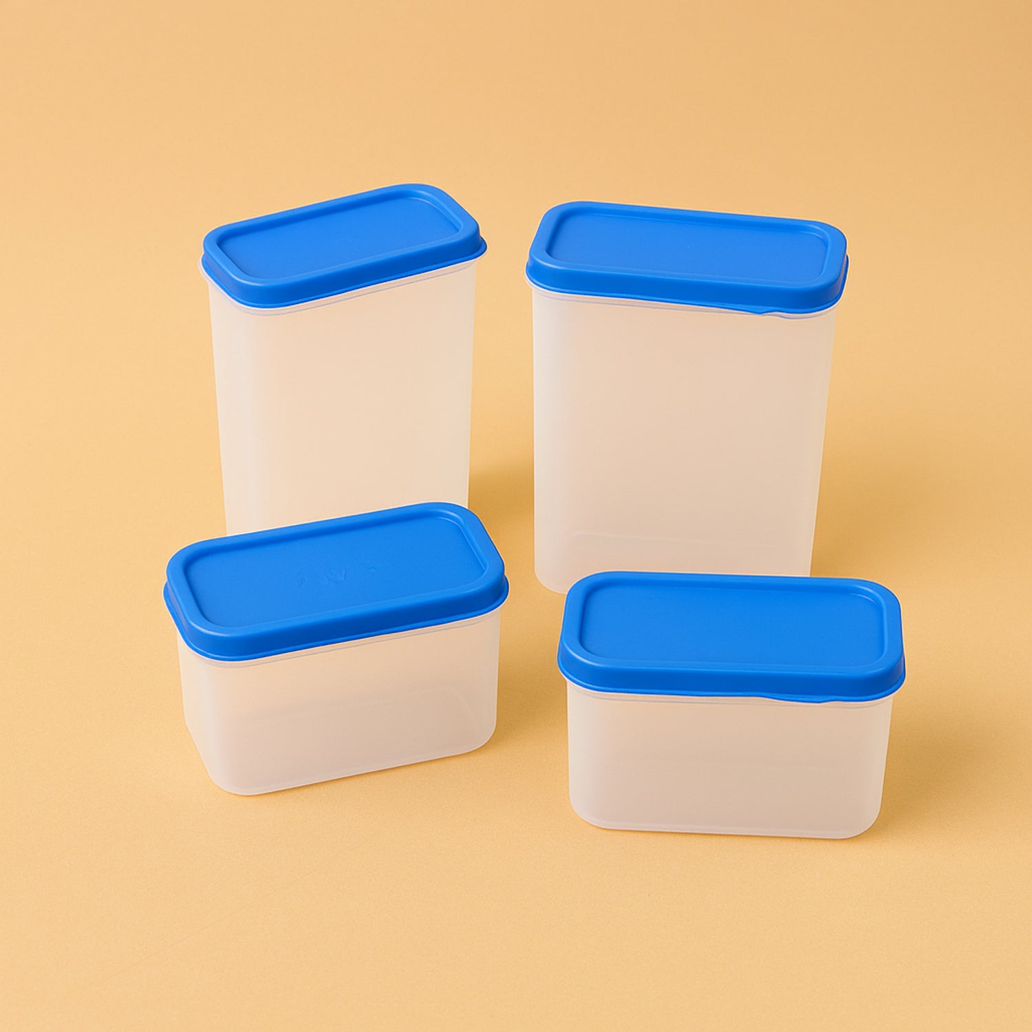 Apex Glory Plastic Storage Container Box Set (4 Pc) Wukusy