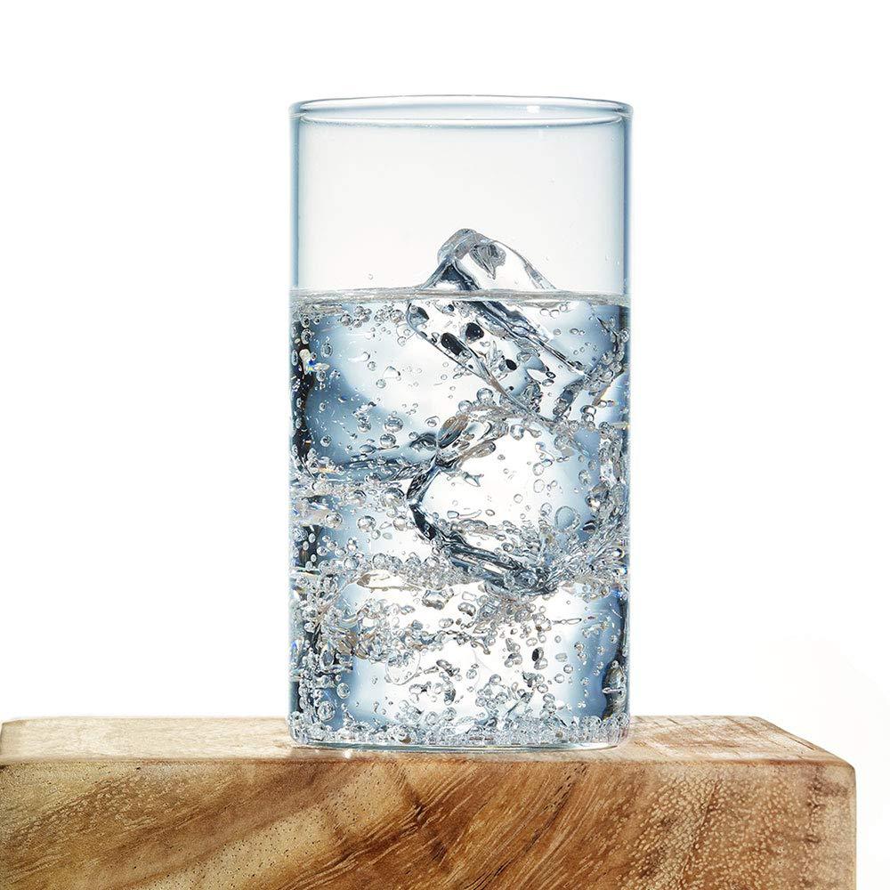 2343 Heavy Unbreakable Stylish Plastic Clear Look Fully Transparent Glasses Set 330ml (6pcs) Wukusy