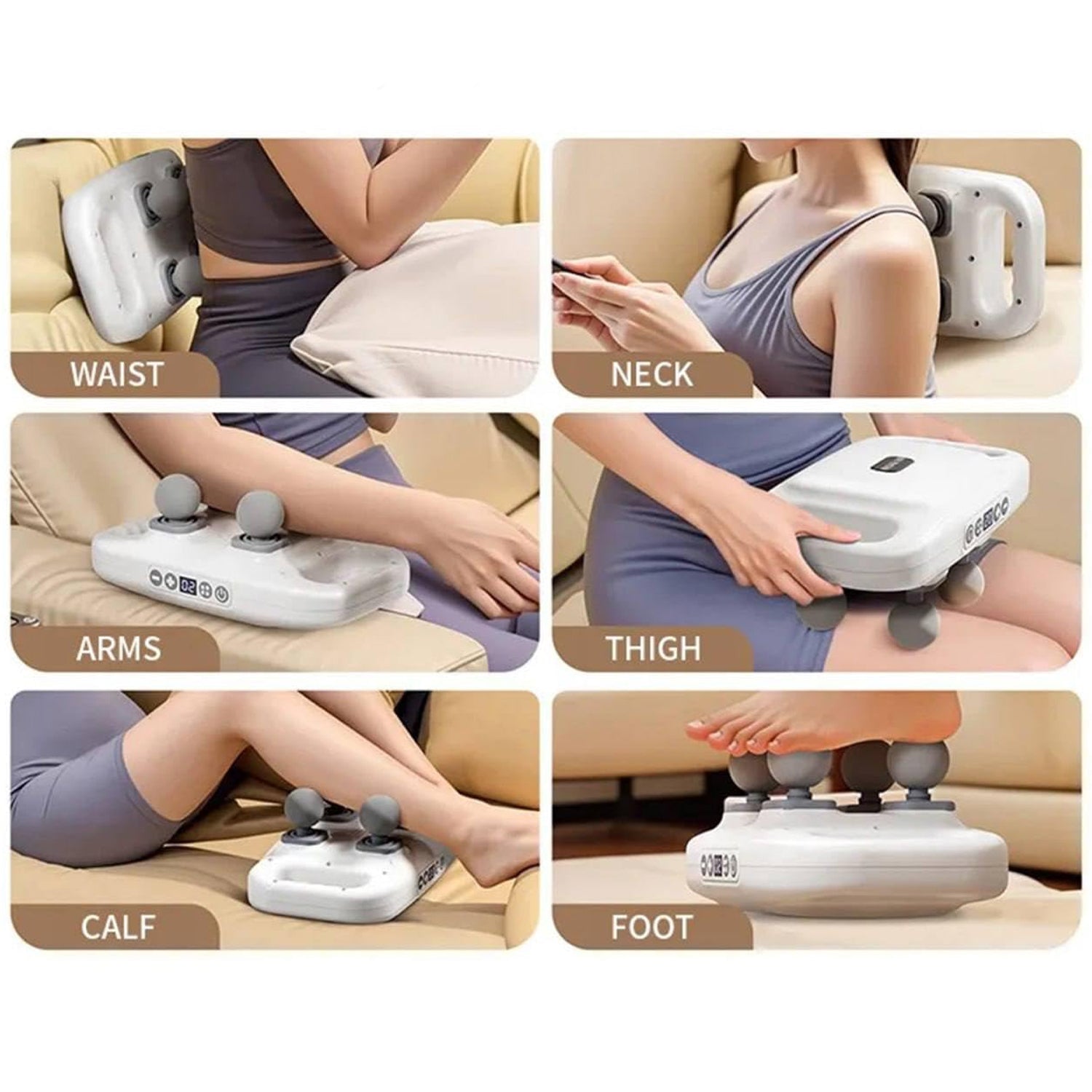 4 Heads Massage Gun Machine For Pain Relief Wukusy