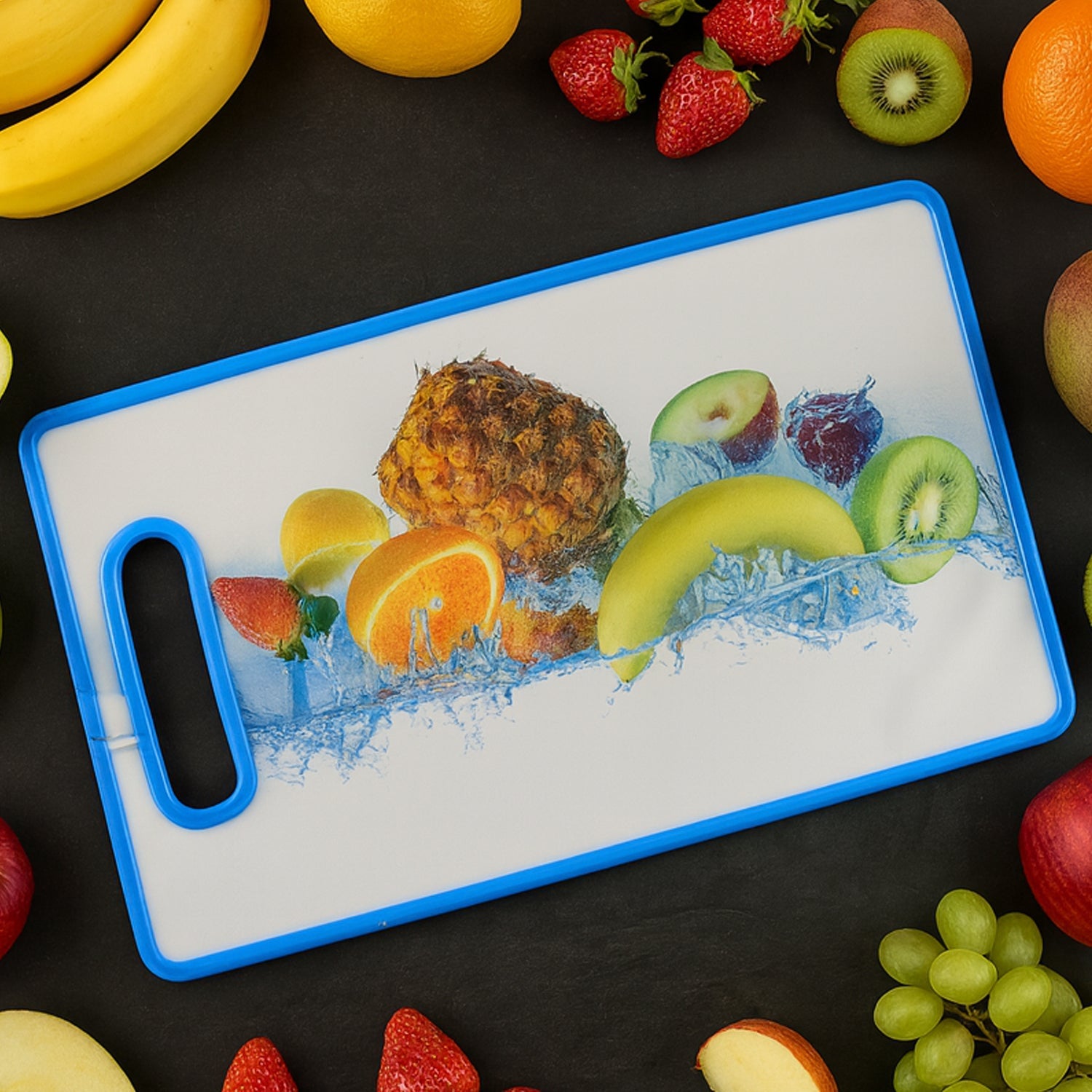 Large Rectangular Fruit Print Cutting Board (36x22cm  1 Pc) Wukusy