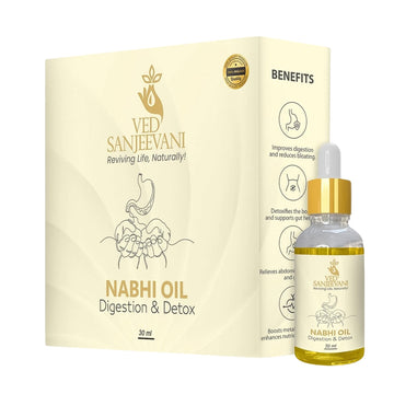 Ved Sanjeevani 30ml Ayurvedic Nabhi Oil For Digestion  Detox (30ml  1 Pc) Wukusy