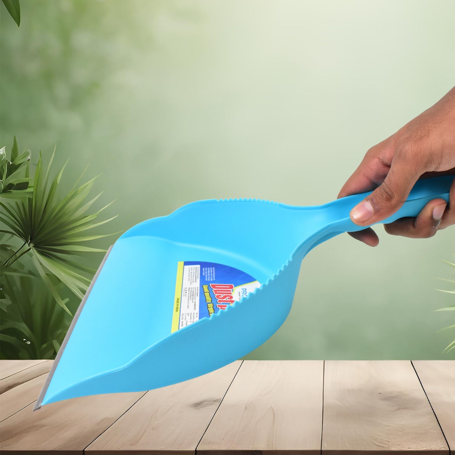 Heavy Plastic Dustpan With Handle (1 Pc) Wukusy