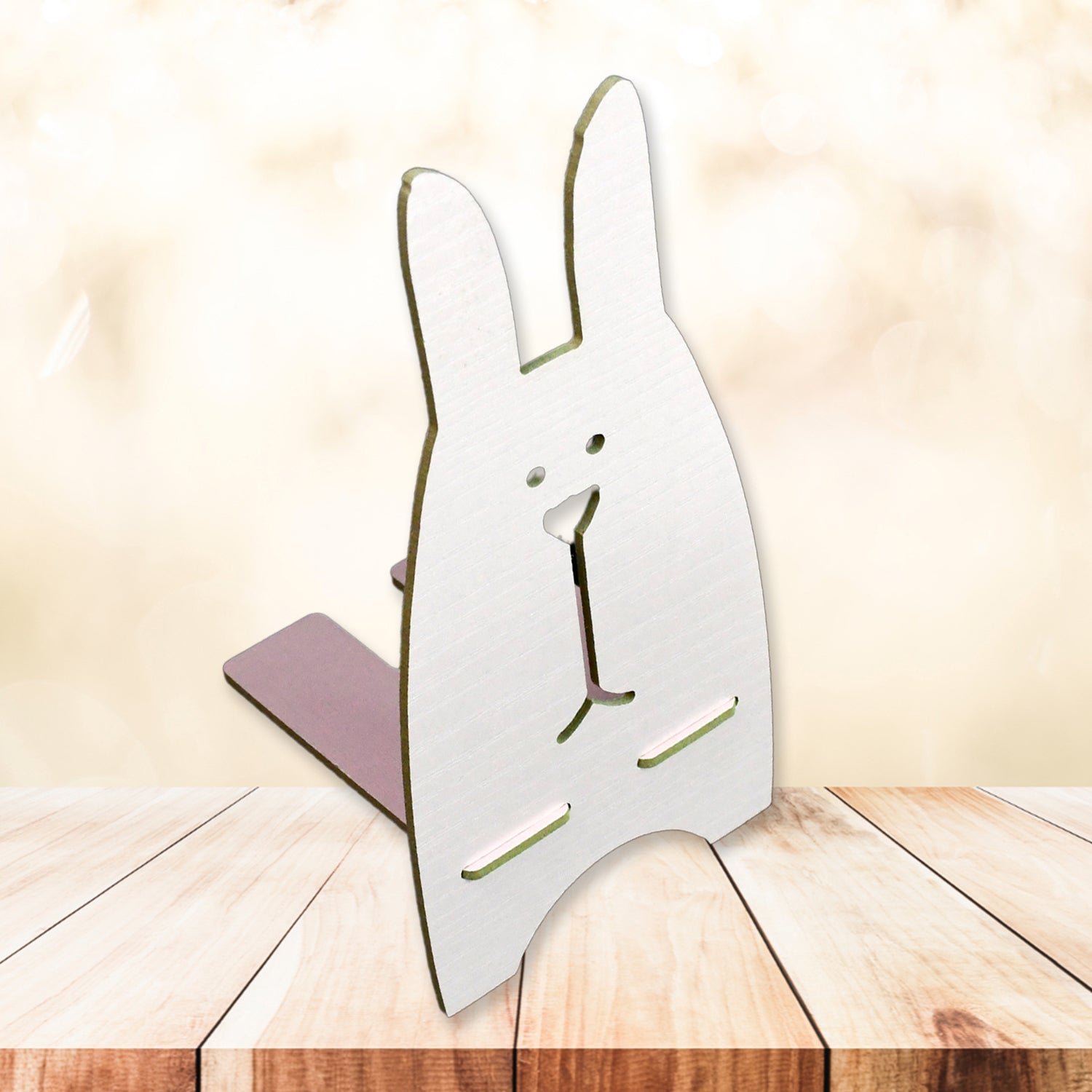 Wooden Cute Lovely Rabbit Design Mobile Stand (1 Pc) Wukusy