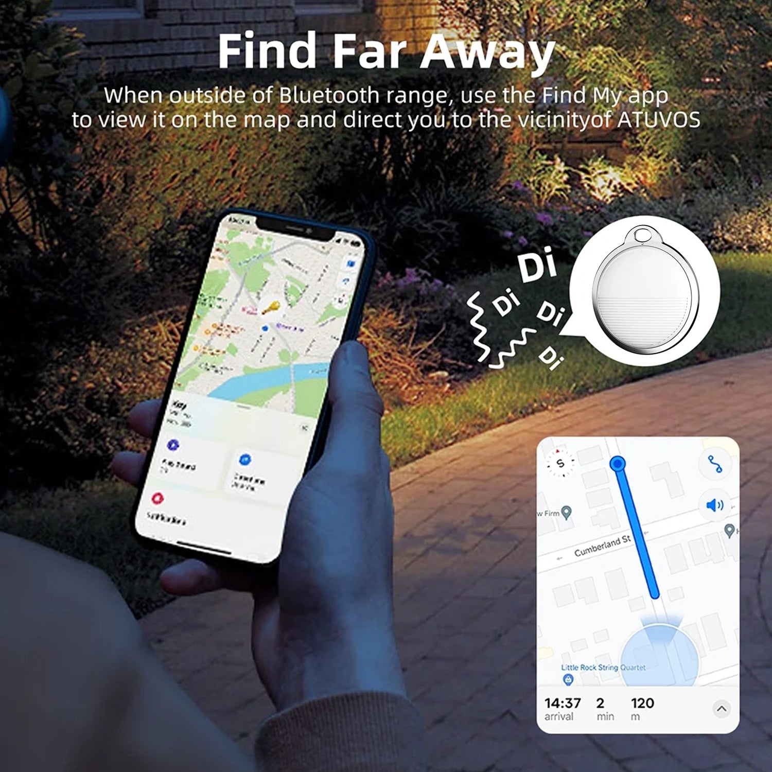 Finder Compatible With Find My App Global Tracking Gps Tracker With Sound Alarm Wukusy