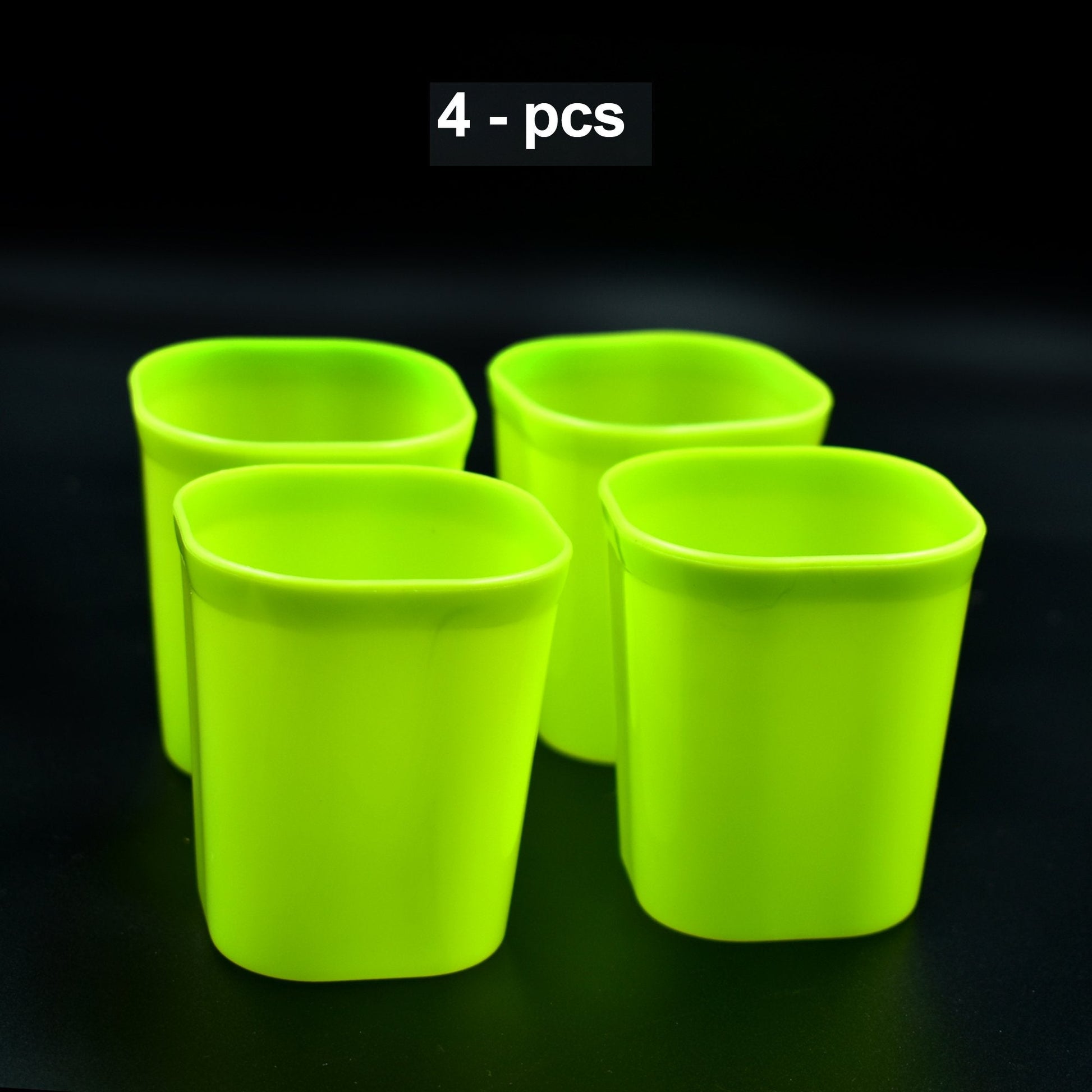 2426 Plastic Drinking Glass Set For Drinking Milk Water Juice (Pack Of 4) Wukusy