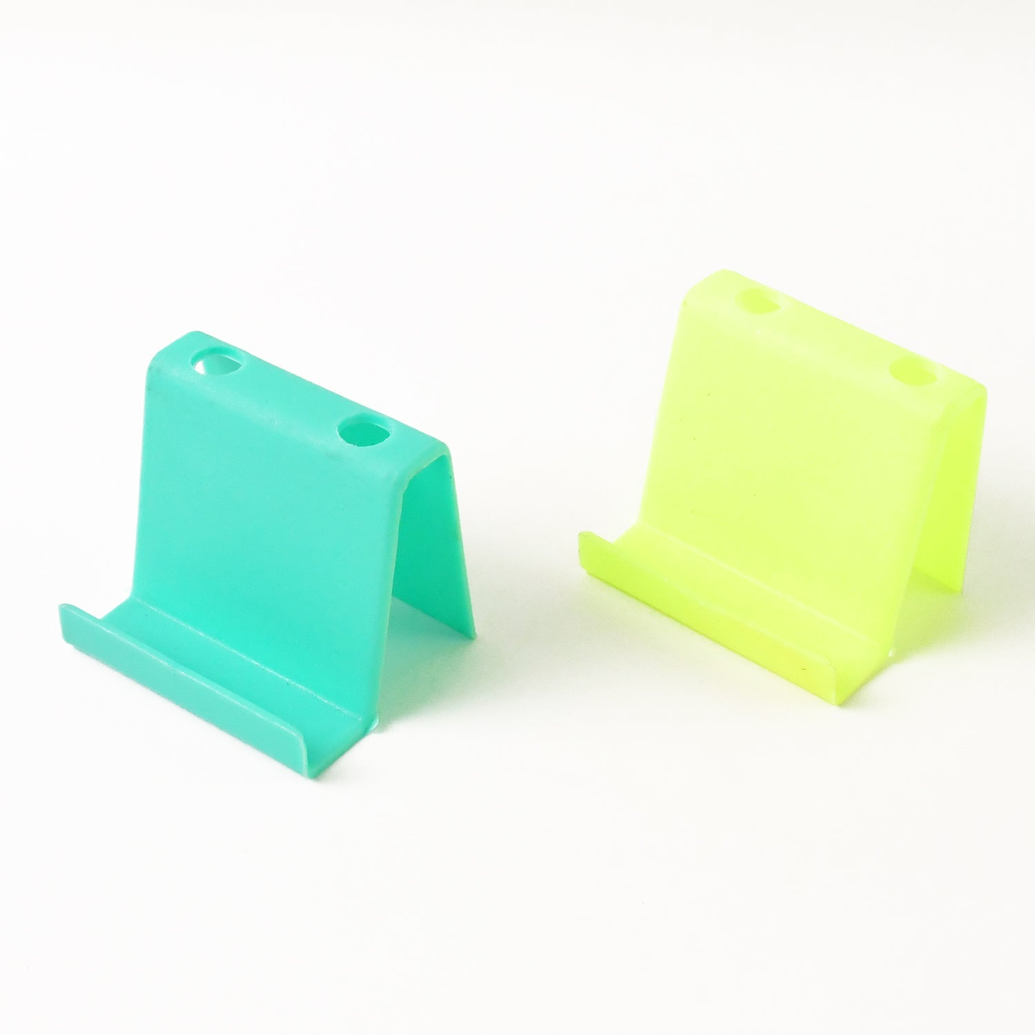 Multifunctional Plastic Mobile Phone Stand  Pen Holder (2 Pc  Mix Color) Wukusy