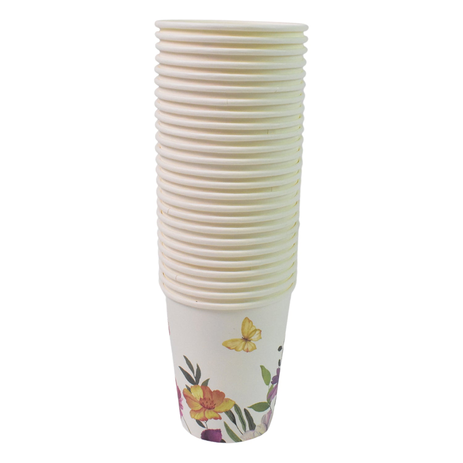 Disposable Paper Cups Disposable Tea Coffee Cups (24 Pcs Set  Mix Color  Design) Wukusy