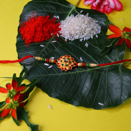 Flower Design Rakhi Wukusy