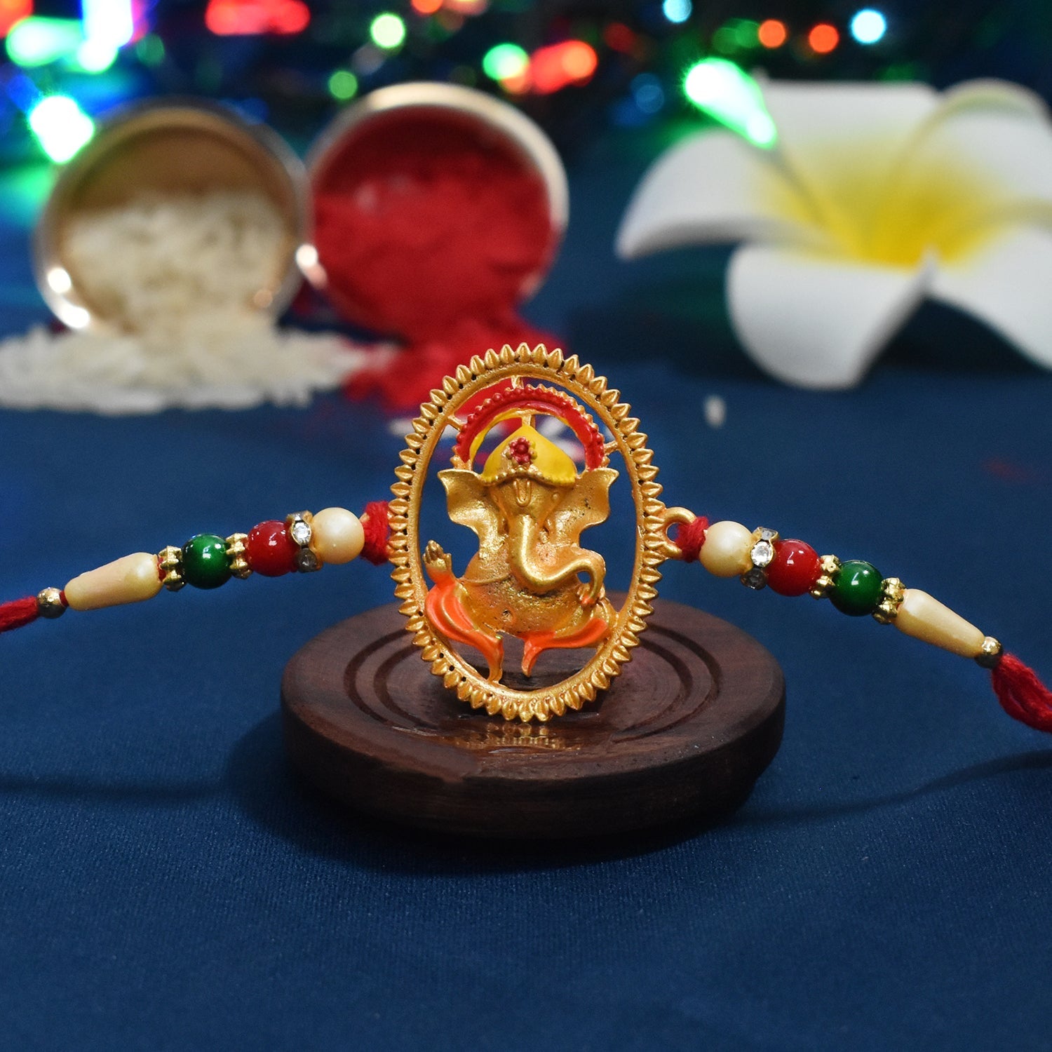 Ganesha Designer Rakhi Wukusy