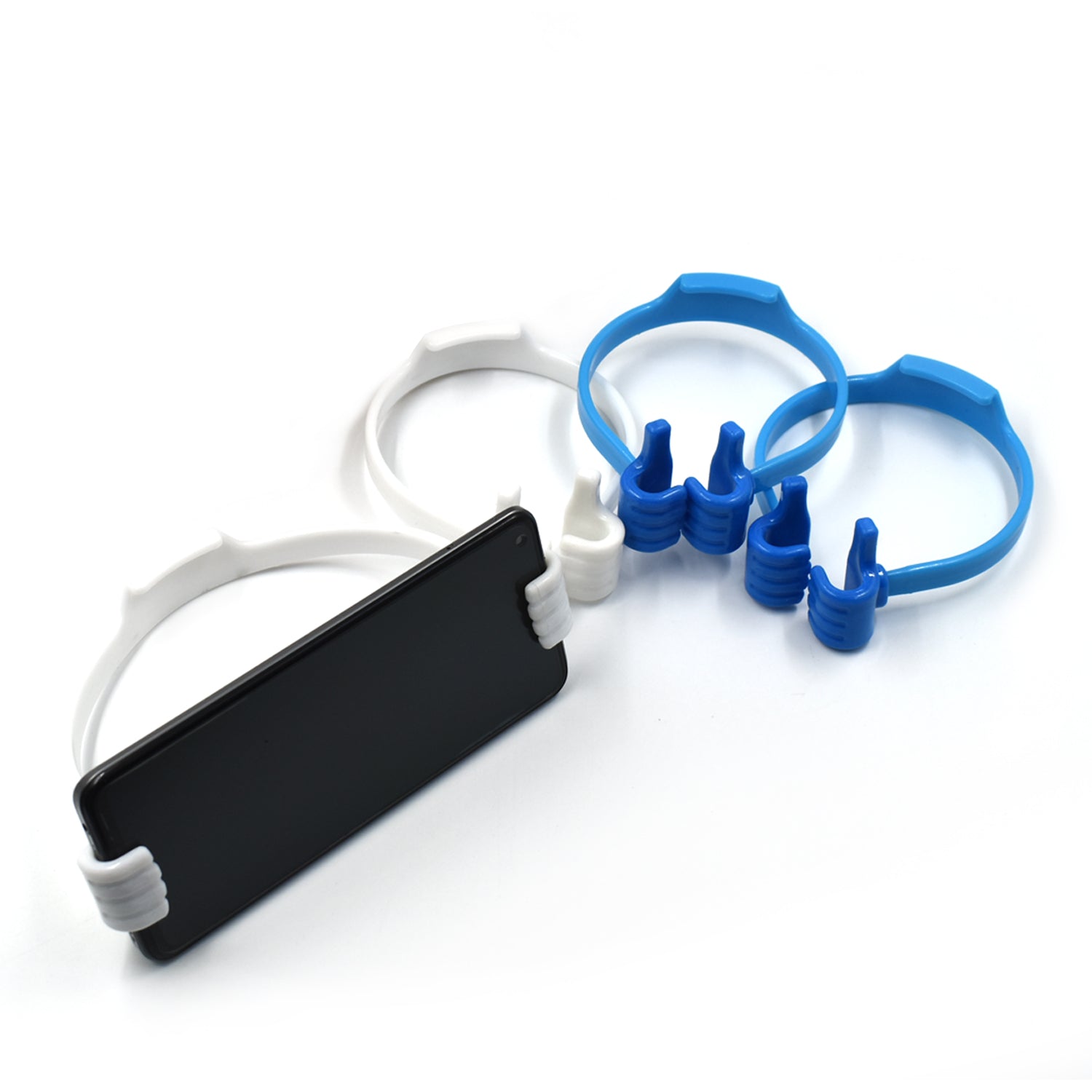 6132 4 Pc Hand Shape Mobile Stand Used In All Kinds Of Places Including Household And Offices As A Mobile Supporting Stand. Wukusy