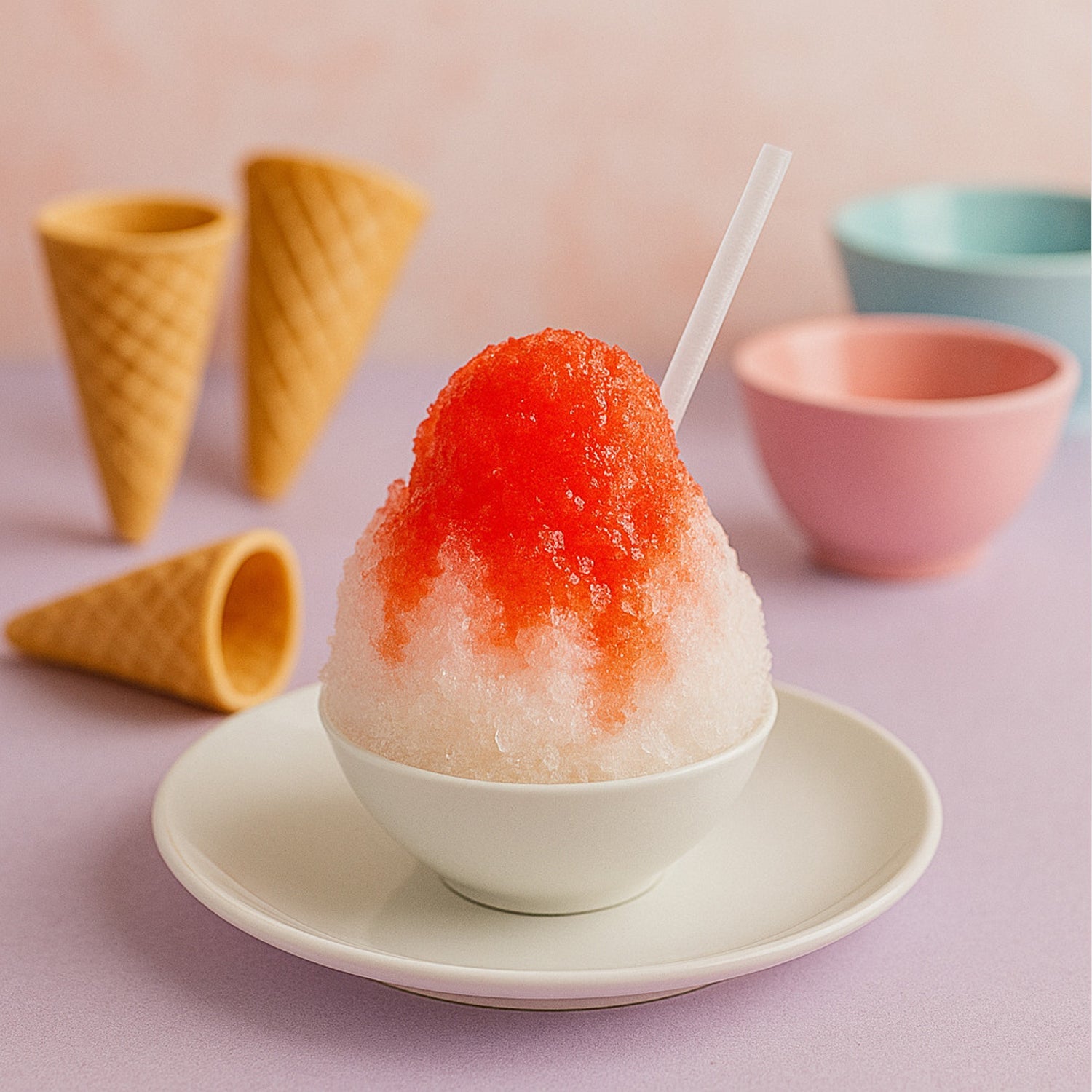 Manual Ice Crusher  Snow Cone Maker With Hand Crank Wukusy