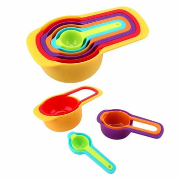 0811 Plastic Measuring Spoons For Kitchen (6 Pack) Wukusy