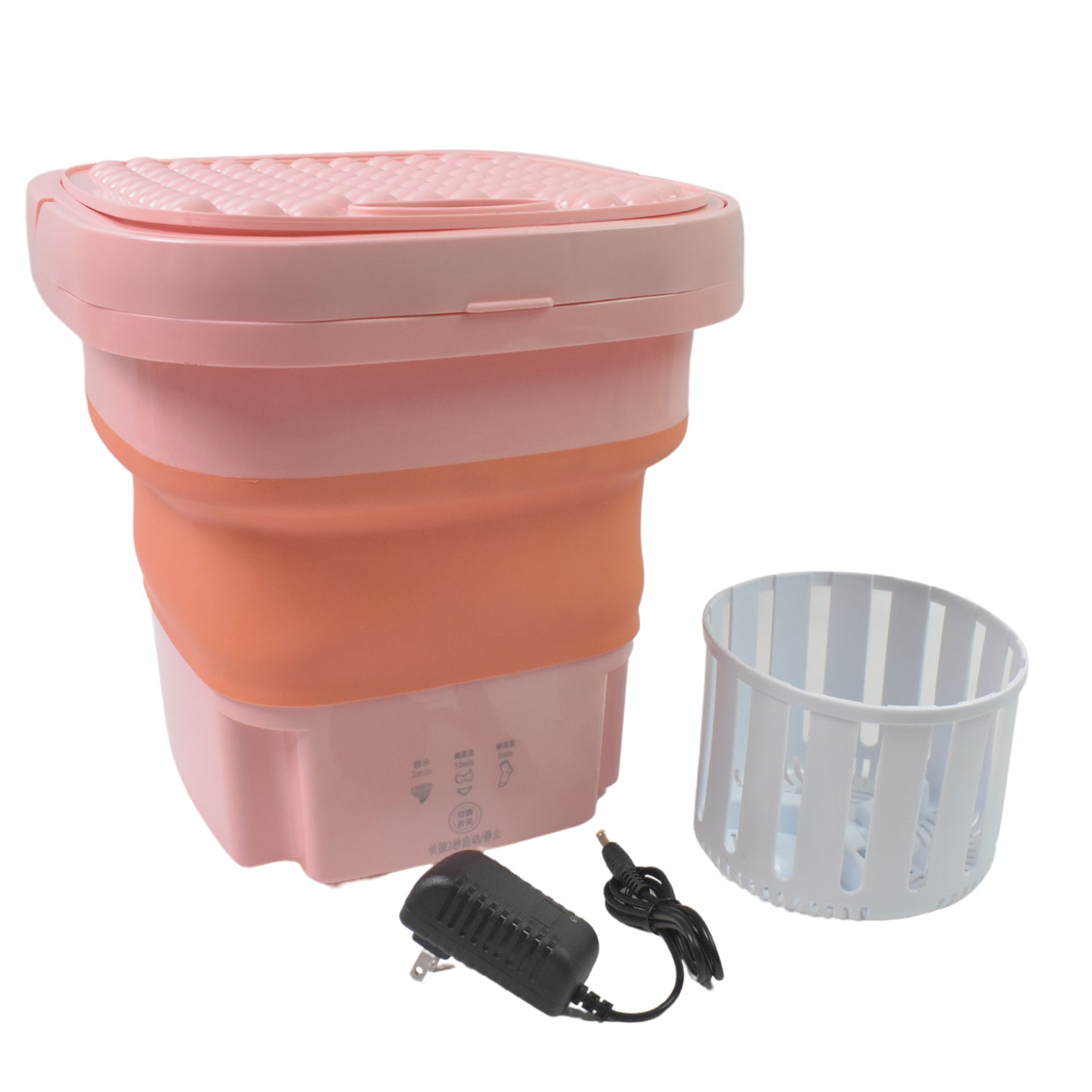 Portable Washing Machine Foldable Washer And Dryer Combo (1 Set  Mix Color) Wukusy