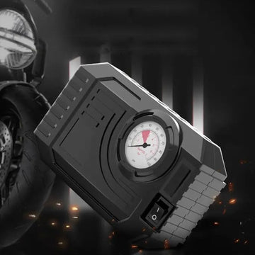 7586 Tire Inflator Portable Air Compressor 12v Small Air Pump For Car Tires Bicycle Balloons Cars Bike Bicycles And Other Inflatables With Led Light (12v) Wukusy