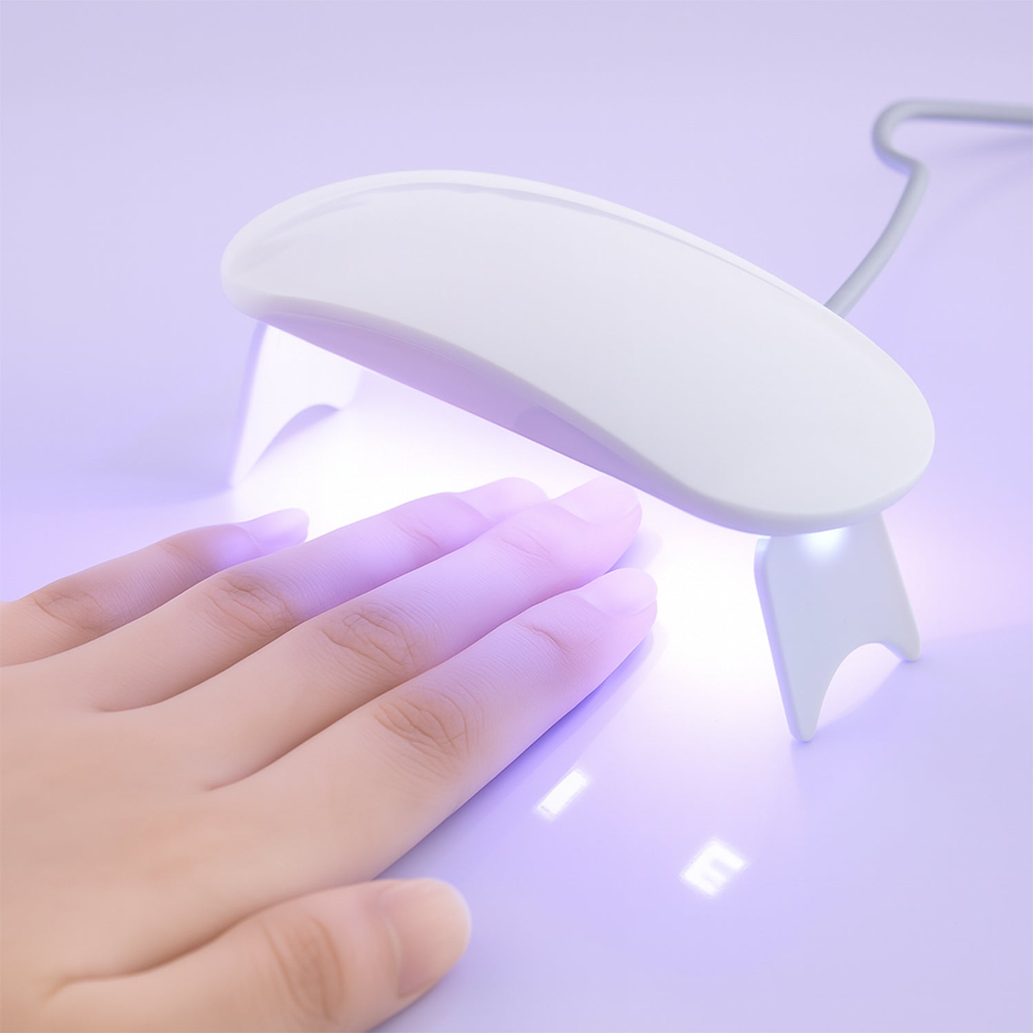 Mini Portable Uv Led Nail Lamp For Gel Nail Polish Curing (1 Pc) Wukusy
