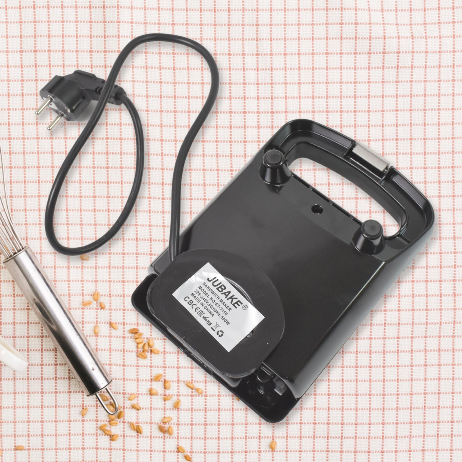 Sandwich Maker Makes Sandwich Non-stick Plates (1 Pc  500w) Wukusy