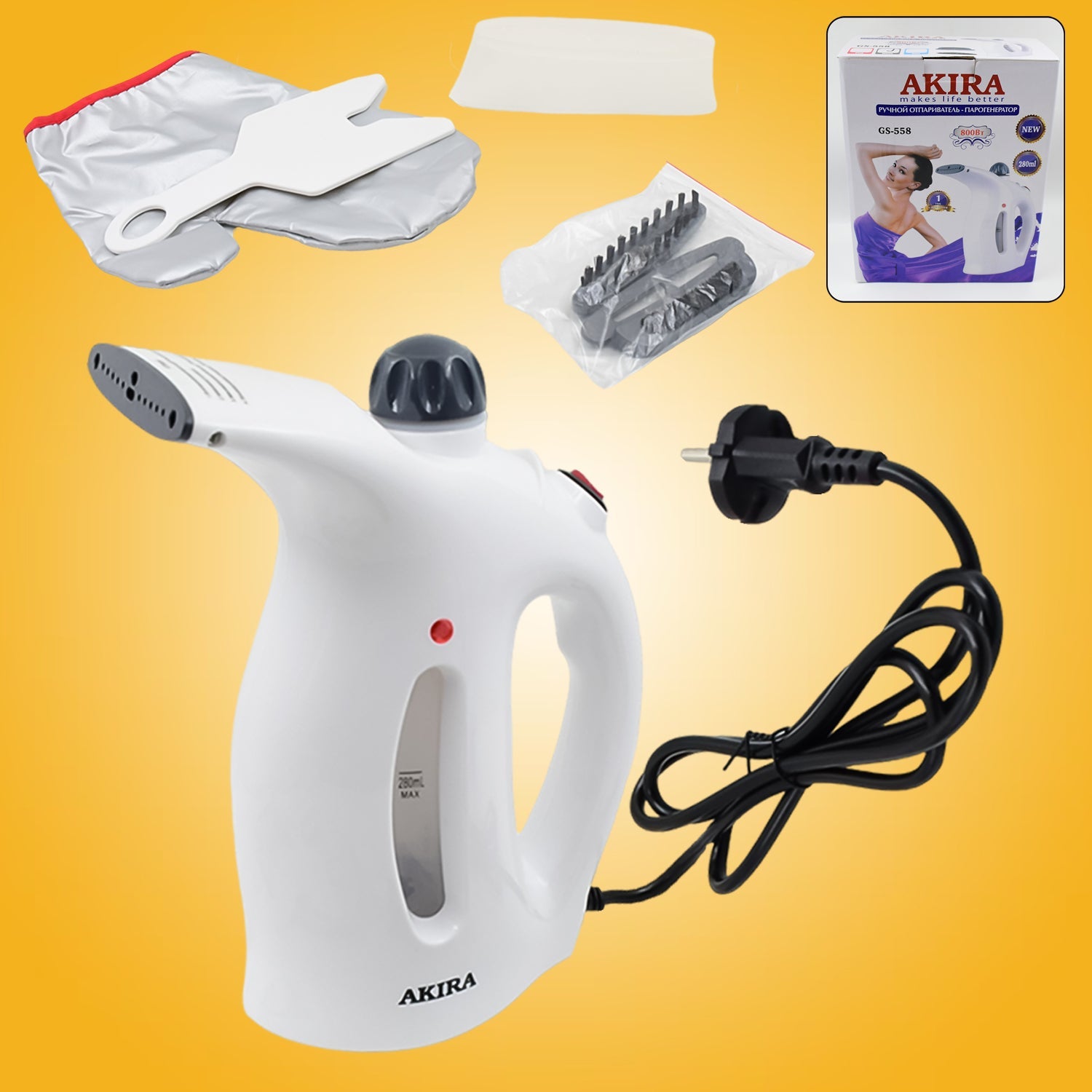 Portable Handheld Garment  Facial Steamer (1 Pc) Wukusy