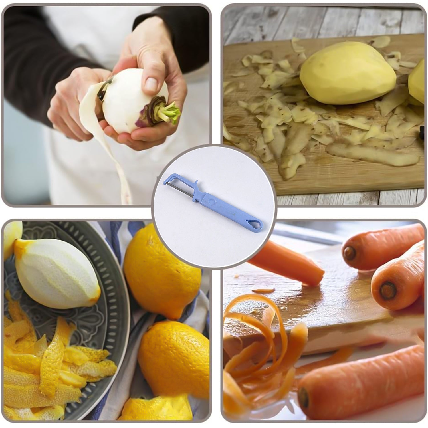 3 In 1 Kitchen Set Grater Base Slicing Attachment And Peeler (3 Pcs Set) Wukusy