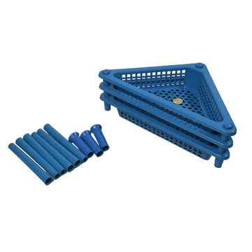 2812 Triangle Storage Plastic 3-tier  Rack Shelf For Kitchen Living Room Bathroom Office Wukusy