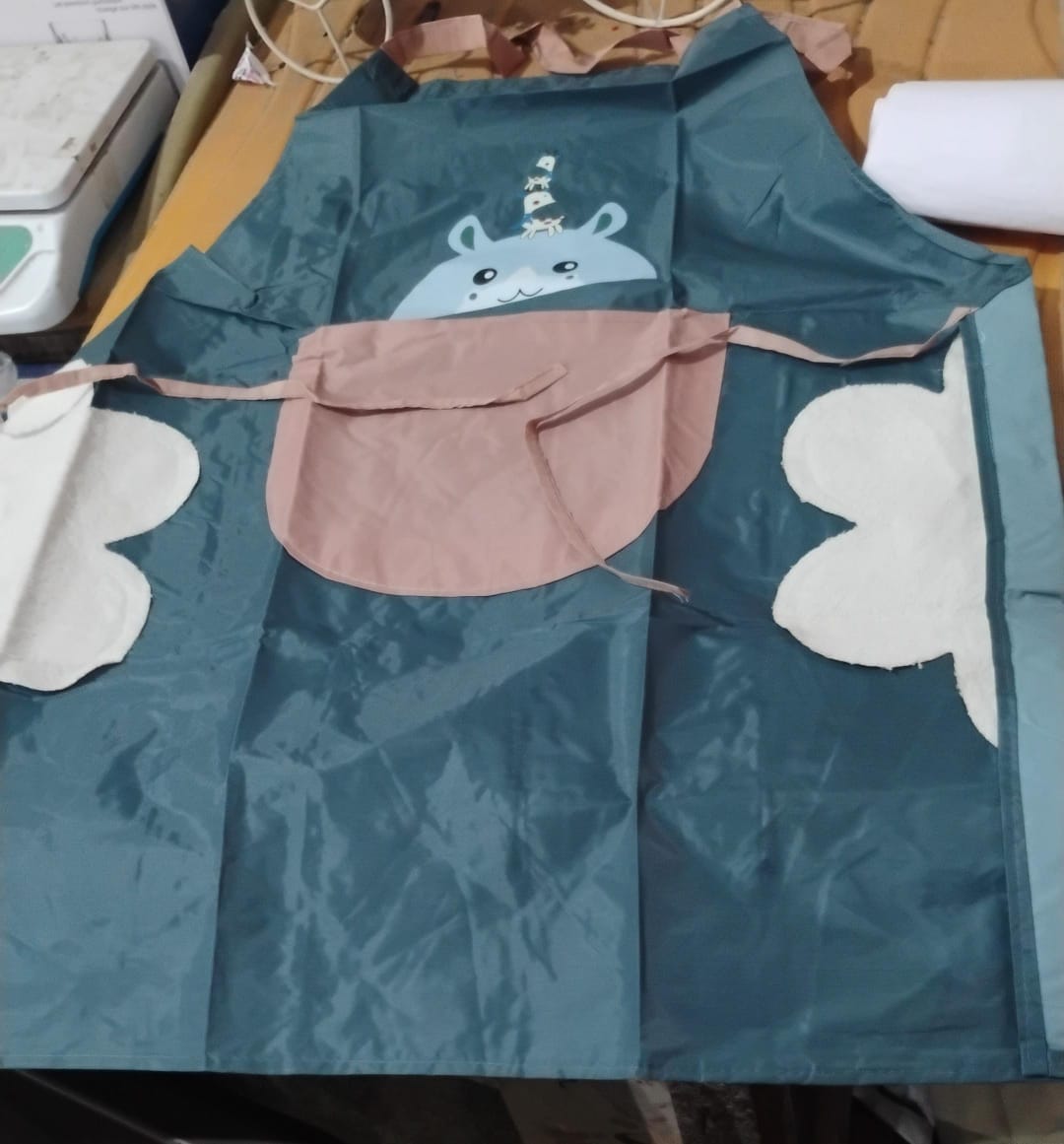 Cute Cartoon Animal Design Kitchen Apron (1 Pc) Wukusy