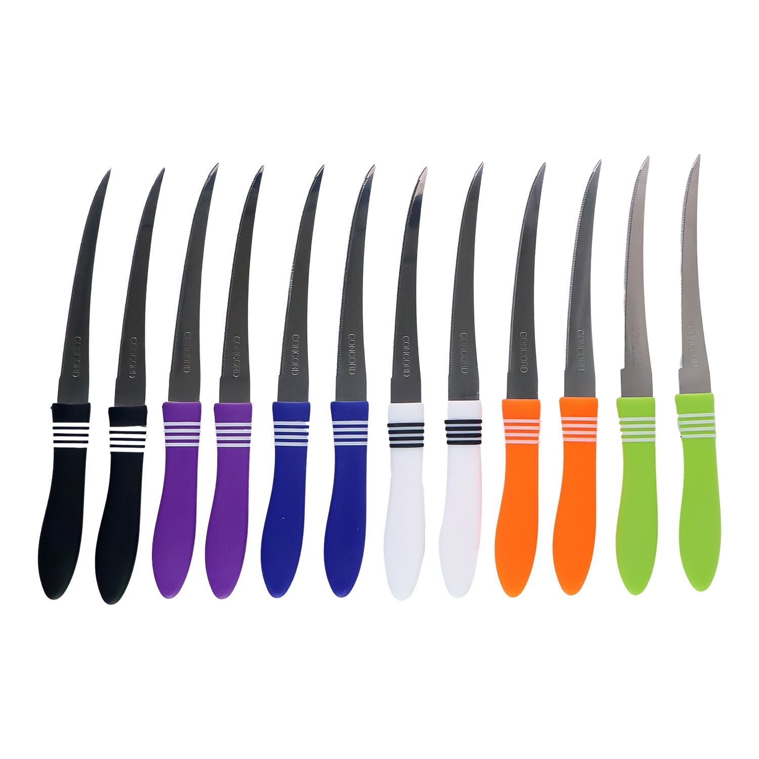 Stainless Steel Multipurpose Serrated Knife Set (12 Pc) Wukusy