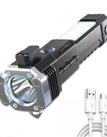 Rechargeable Torch LED Flashlight with Long Distance Beam Range