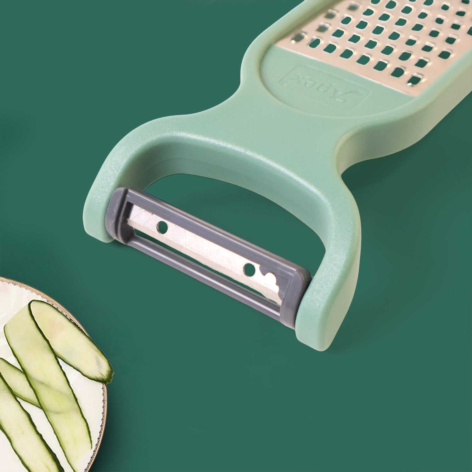 Apex 2-in-1 Vegetable Grater  Peeler Combo Tool Wukusy